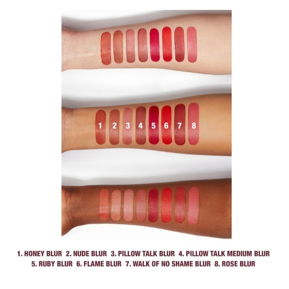 Charlotte Tilbury Airbrush Flawless Lip Blur Liq. Lipstick Flame Blur 6.8ml NIB - Picture 5 of 9